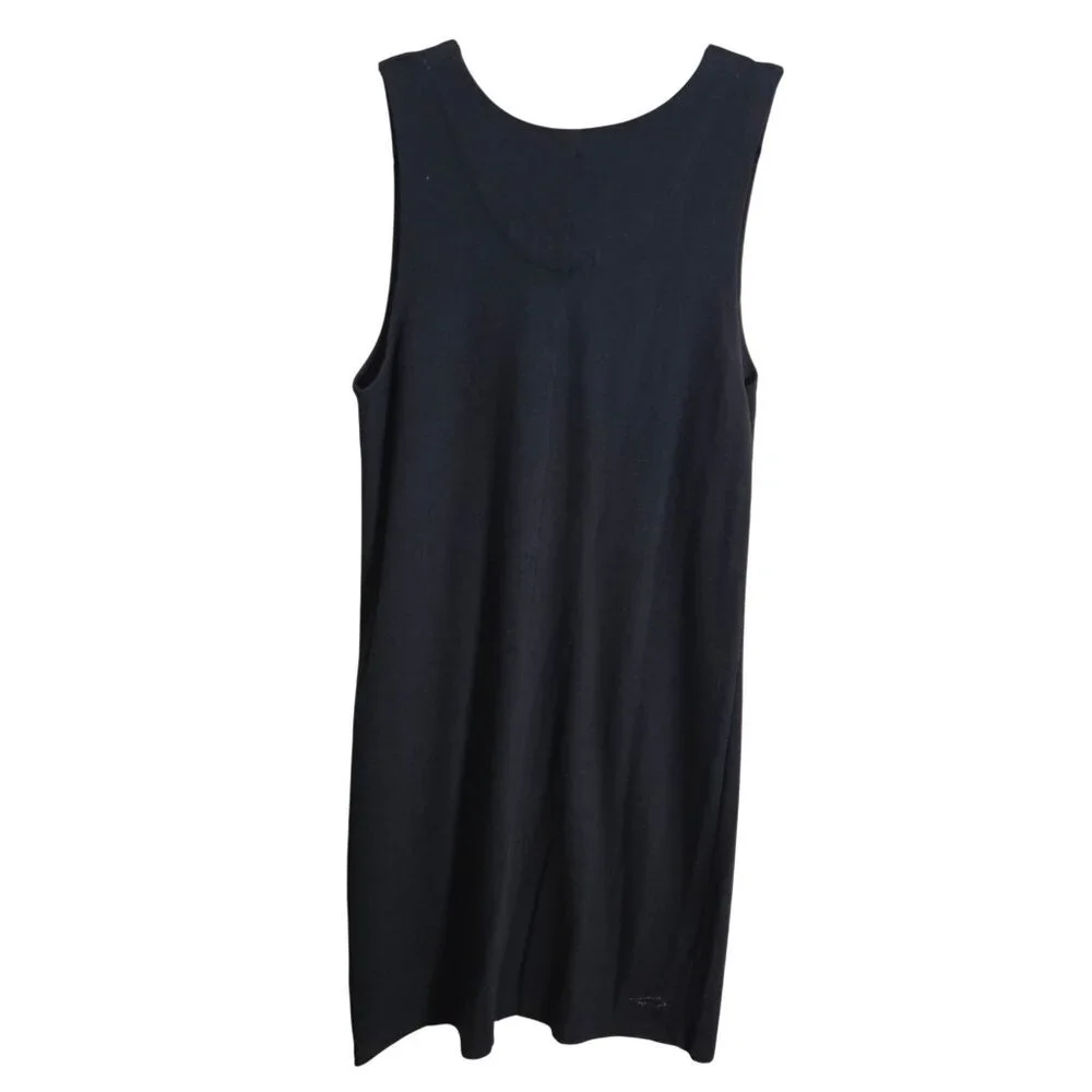Toad & Co Horny Toad Black Sleeveless Tank Dress Hidden Key Pocket Size L